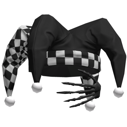 Black Jester Clown Hat Vkei Emo Dashie