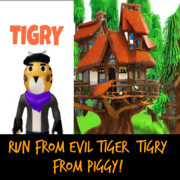 Run from evil tiger [tigry from piggy!]