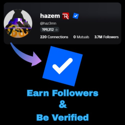 Earn followers and be verified