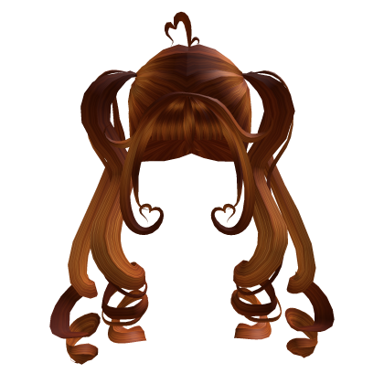 Cute Ginger Heart Pigtails