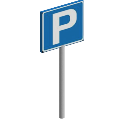 ⚡ Parking Sign Road Street City Park Lot Sakura 