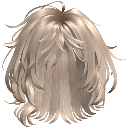 Soft Wavy Shag Hair - Champagne Blonde