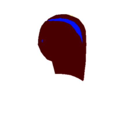 Brown Girl Hair W/ Blue Headband. [Am Inc. ♥] Roblox decal