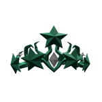 Dark Green Star Crown