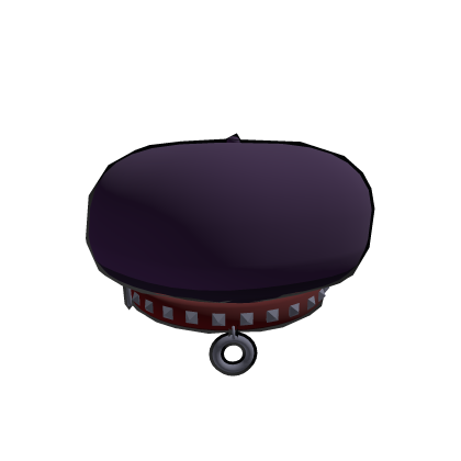 Plum Studded Beret (Hair Compatible)