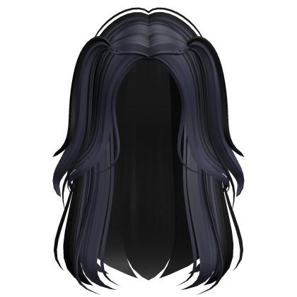 Cute Preppy Twintails (Black to Dark Blue) Roblox item
