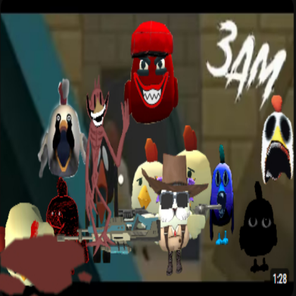 horror chicken gun Roblox decal