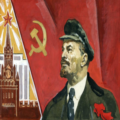 Lenin (1918 Russian revolution)Painting for office Roblox decal