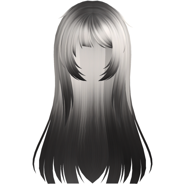 🤍 adorable tsundere long hair in ombre blonde