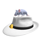 White Slippin' Rat Fedora