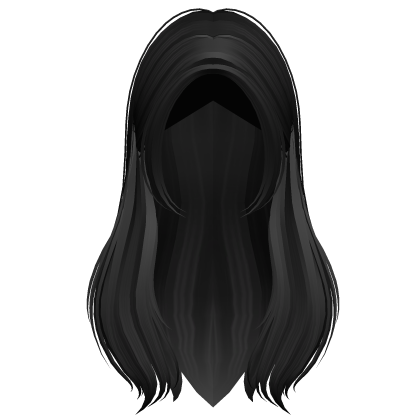 Long Soft Straight Swan Song Hair (Black) Roblox item