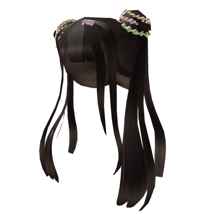 Cute OMG Y2K Pigtails in Brown Roblox item