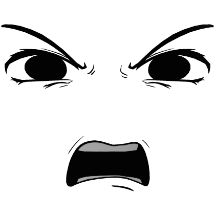 Very Angry 3D Face