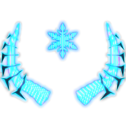 [🌟 Glowing + Rainbow] Snowflake Neon Horns Roblox item