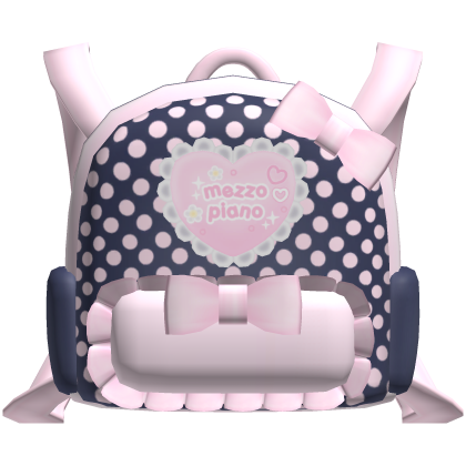 Cute Pink Denim Cutecore Mezzo Piano Backpack 3.0