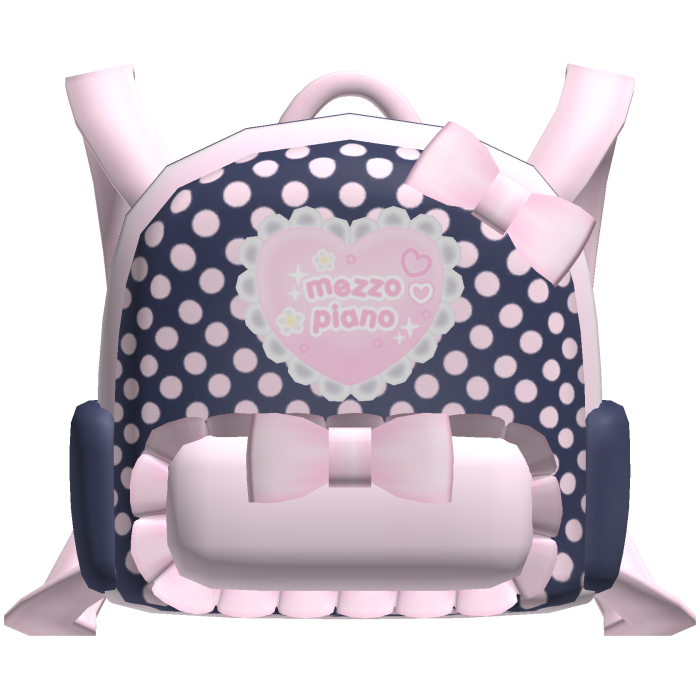 Cute Pink Denim Cutecore Mezzo Piano Backpack 3.0