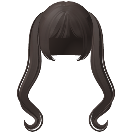 sweetest princess pigtails in espresso brown Roblox item
