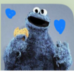 Sleepy cookie monster