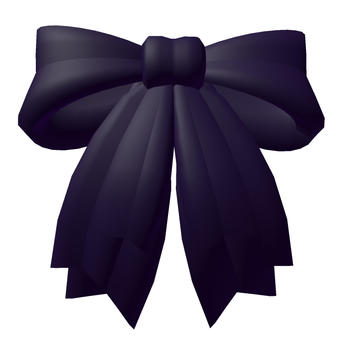 Purple hair bow