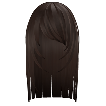 Brown Straight Silky Overgronw y2k Hair Roblox item