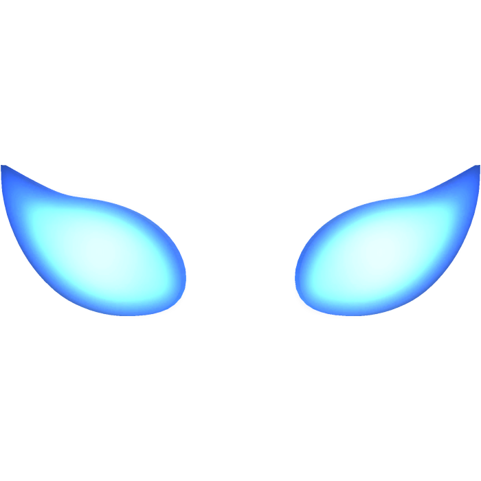 [EMISSIVE] Glowing Ghost Blue Dominus Eyes - Astra