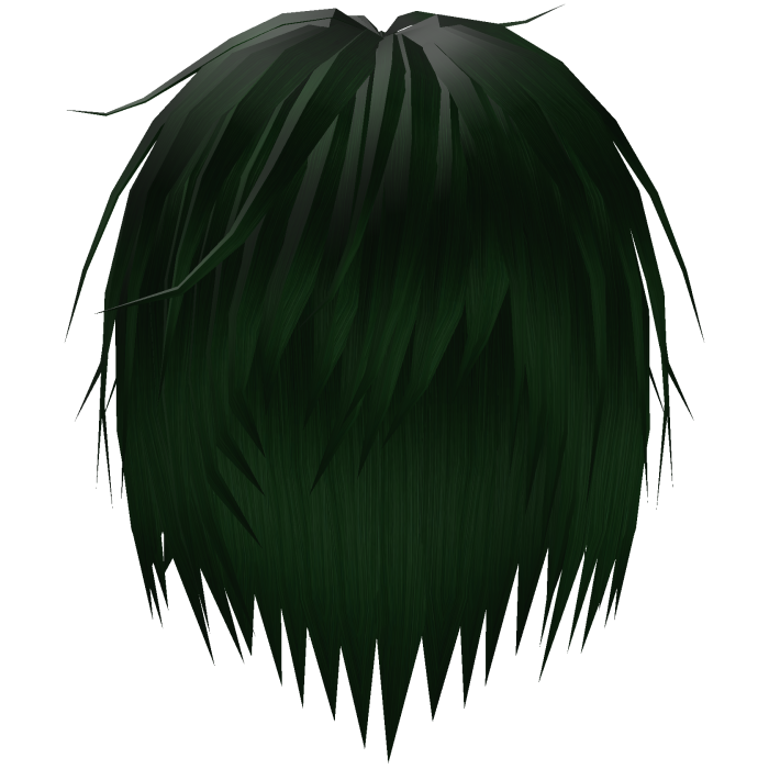 Dark Green Vkei Messy Emo Punk Hair