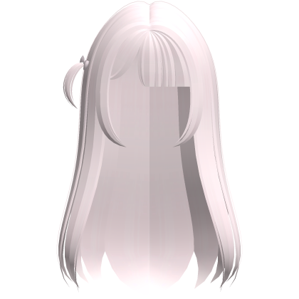 Cute Long Pink Side Ponytail Hair w Pink Bow Roblox item