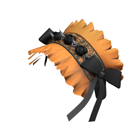 Goth Spiked Headband - Orange Black Roblox item