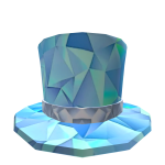 Ice Blue Festive Cheer Sparkle Time Top Hat 🎩✨