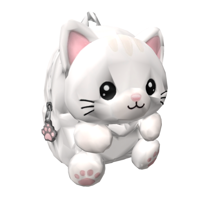 Cute White Cat Backpack
