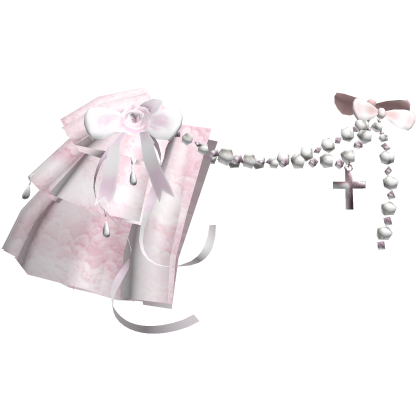 Victorian Lace Pearl Ribbon Pink Shoulder 3.0 [R]