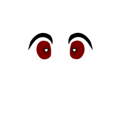 [FACE] Black and White Heart Eyes - 1 Roblox decal