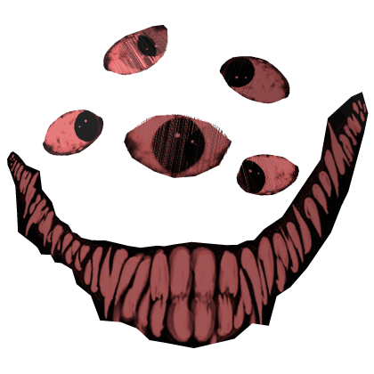 [Animated] Scary Smile Creepy 6-eyed Face Roblox item