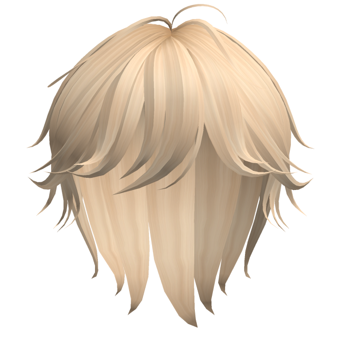 Messy Long Anime Boy Hair Blonde