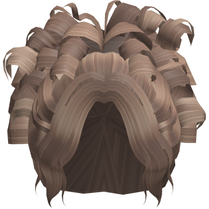 loose fluffy messy curly updo - milktea Roblox item