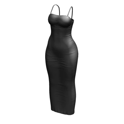 Slip Dress Silver Long Baddie Tight Chibi Chic Y2K | Roblox Item