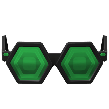 (NEW) Green Sparkling Robux Shades (ADDON) Roblox item