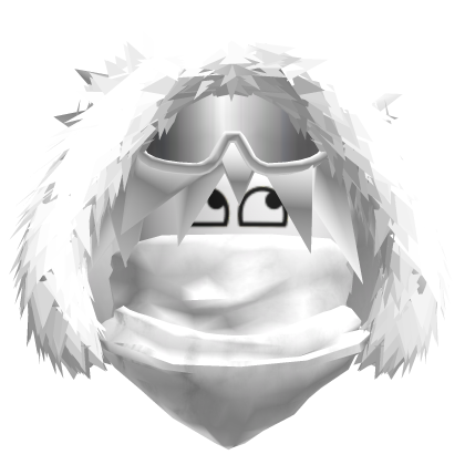 Dashie White Fur Hood Masked