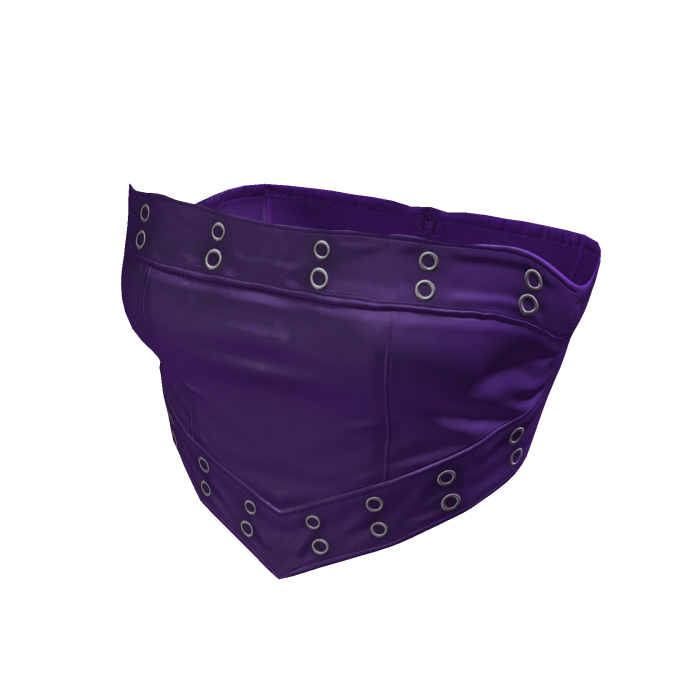 Leather Cropped Top / Purple