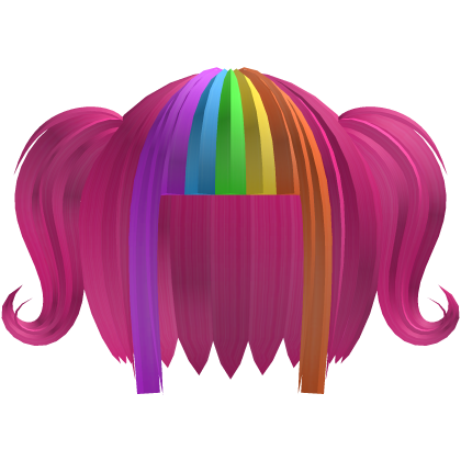 🌈⭑ Spectral Gothic Pigtails || Pink Rainbow