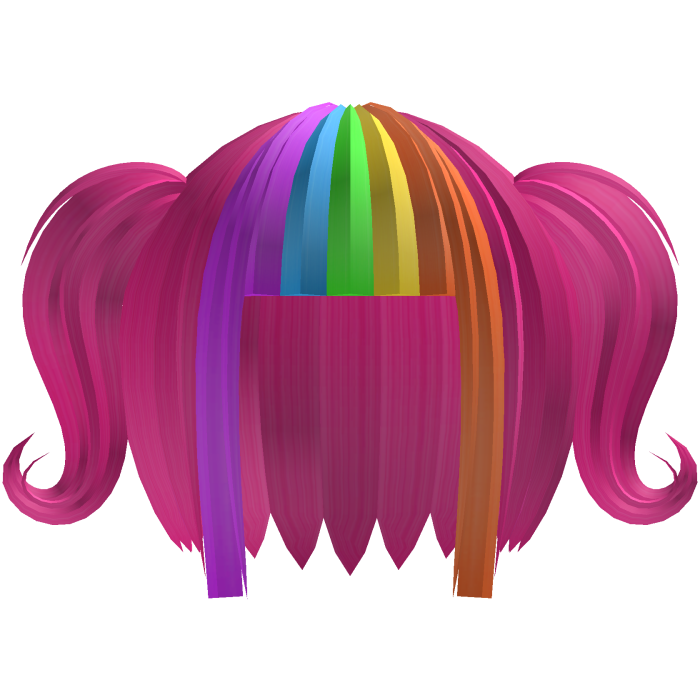🌈⭑ Spectral Gothic Pigtails || Pink Rainbow