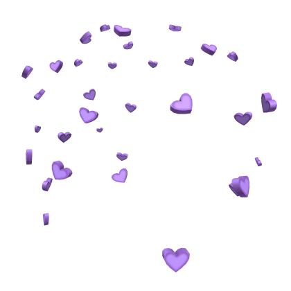 Purple Candy Heart Confetti