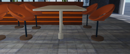 Long table with comfortable chairs preview 1