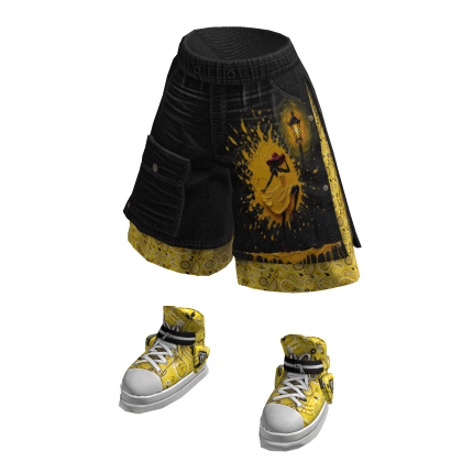 MOG - Black and Yellow Layer Set Pants