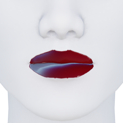 Glossy Red Lip Gloss Makeup