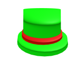 Red Banded Green Top Hat