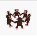 Monkey cool and banana