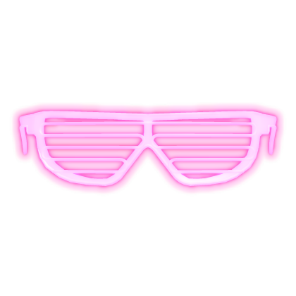 [Emissive] y2k Neon Retro Shades pink