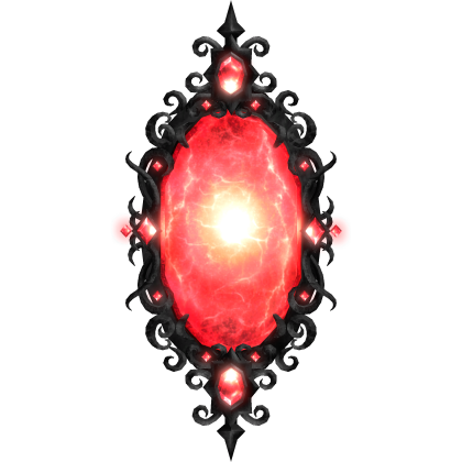 Glowing Halloween Red Gothic Portal (emissive)