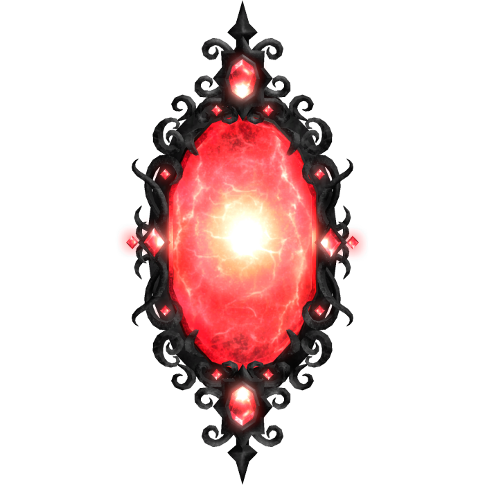 Glowing Halloween Red Gothic Portal (emissive)